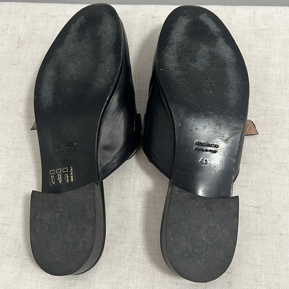 Made for Italic Women’s Leather Black Buckle Detail Mule Loafers size 41 ( 9.5) - Picture 6 of 9